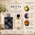 AARNORAE Britta spicy aromatic amber Eau de Parfum for men with bergamot, cardamom and tonka bean.