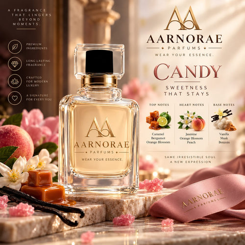 AARNORAE Candy warm sweet gourmand perfume inspired by Prada Candy.