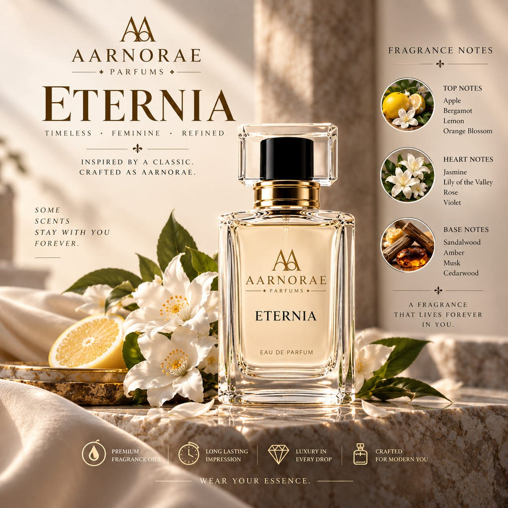 AARNORAE Eternia romantic floral perfume inspired by Calvin Klein Eternity for Women.