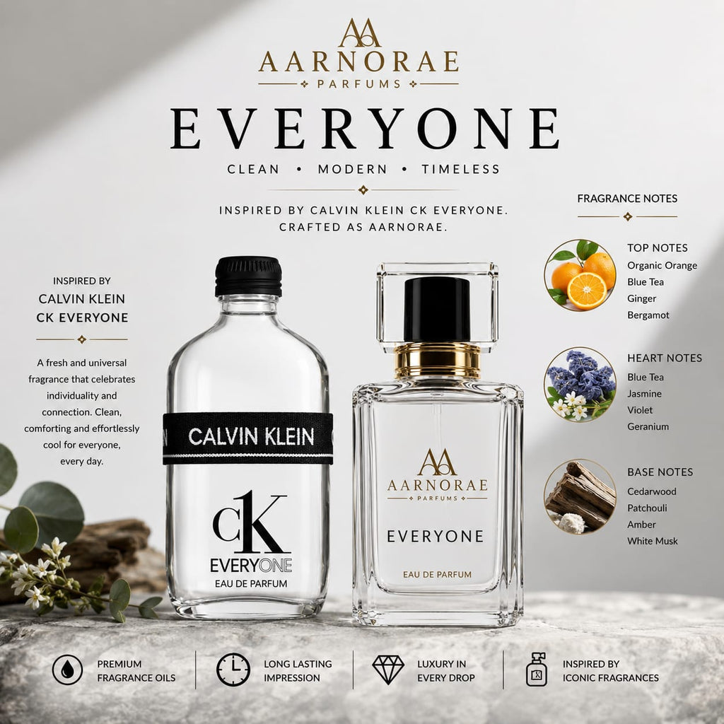 AARNORAE Everyone citrus aromatic woody unisex Eau de Parfum with orange, blue tea and musk.