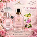 AARNORAE Flowerbomb fresh sweet floral Eau de Parfum for women with bergamot, jasmine and vanilla.