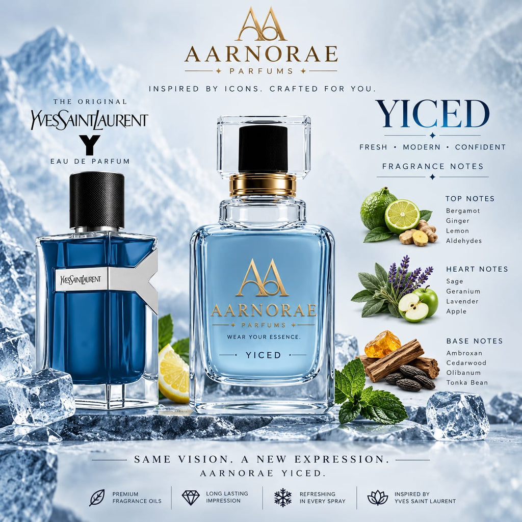 AARNORAE Iced fresh citrus aromatic Eau de Parfum for men with bergamot, sage and ambroxan.