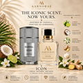 AARNORAE Icon citrus fresh floral musky Eau de Parfum for men with bergamot, jasmine and white musk.