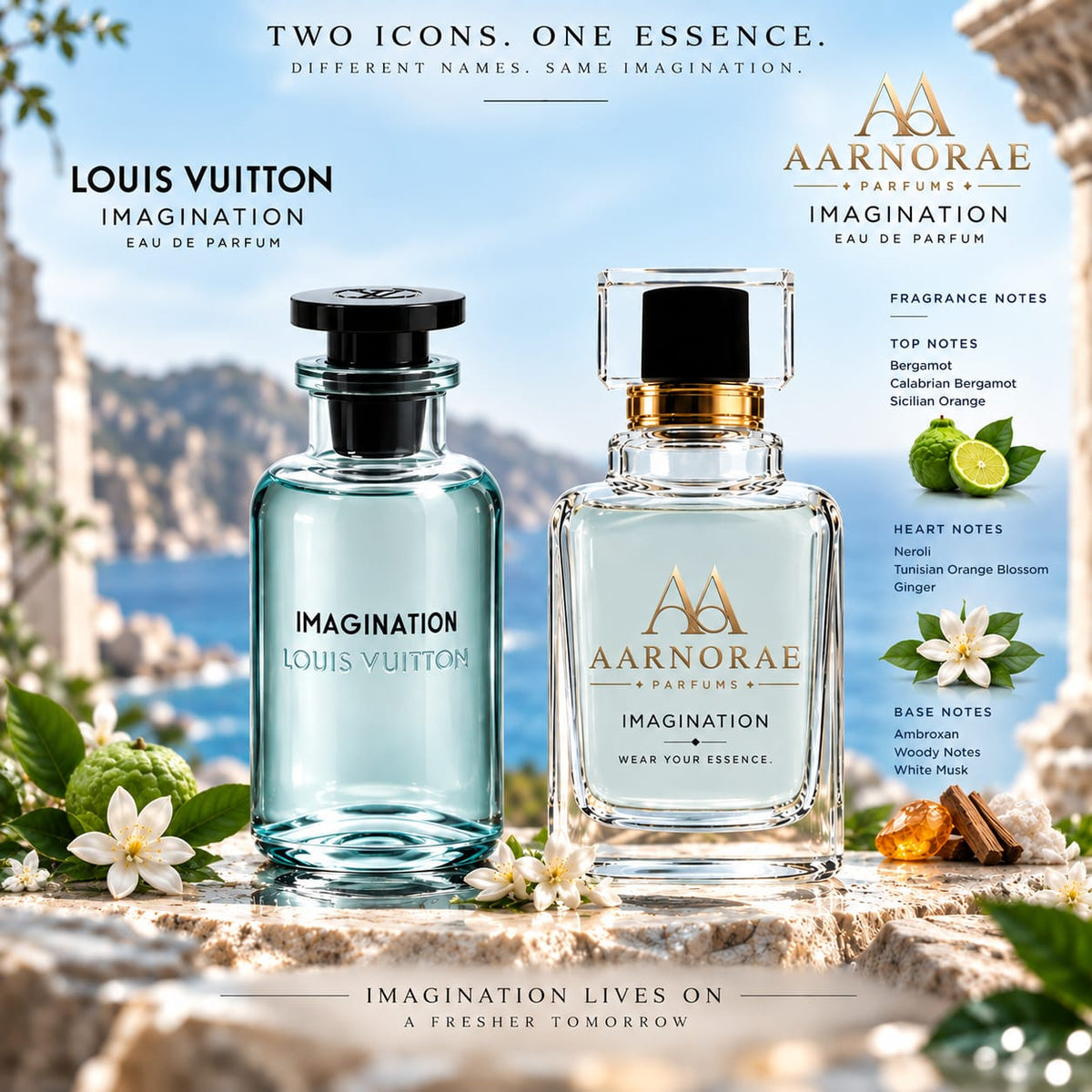 AARNORAE Imagination citrus fresh aromatic Eau de Parfum with bergamot, neroli and ambroxan.