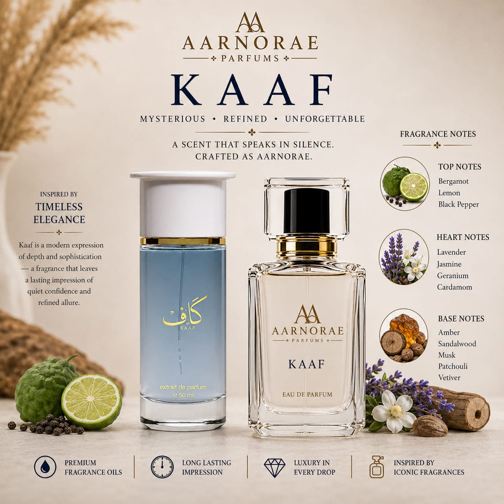 AARNORAE Kaaf fresh woody aromatic spicy Eau de Parfum with bergamot, lavender and sandalwood.
