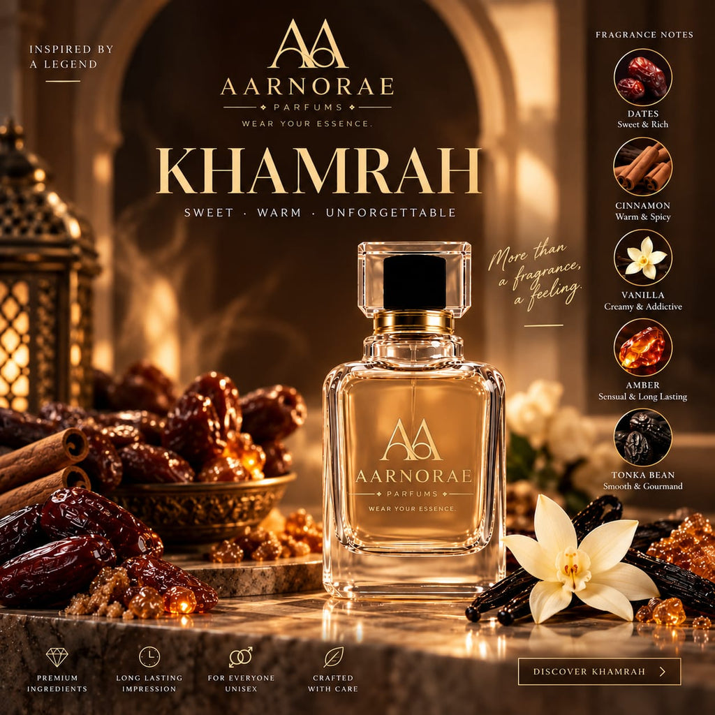 AARNORAE Khamrah warm gourmand perfume inspired by Lattafa Khamrah.
