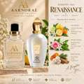 AARNORAE Renaissance Eau de Parfum with bergamot, lemon, mint, rose, white musk and cedarwood.