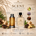 AARNORAE Scent men's Eau de Parfum with ginger, bergamot, maninka fruit, leather and amber.