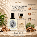 AARNORAE Tamdao Eau de Parfum with Mysore sandalwood, cedar, black pepper and pink peppercorn.